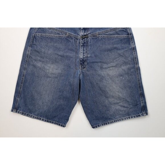 Vintage 90s Marithe Francois Girbaud Mens 36 Faded Baggy Fit Denim Jean Shorts - Picture 4 of 13